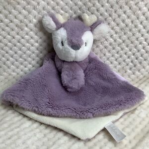 Ebba Eco Collection Aurora Purple Plush Fawn Lovey Stuffed Animal Security Toy